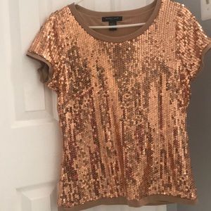 August Silk sequin top